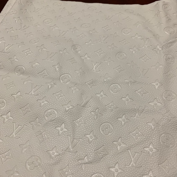 white lv leather